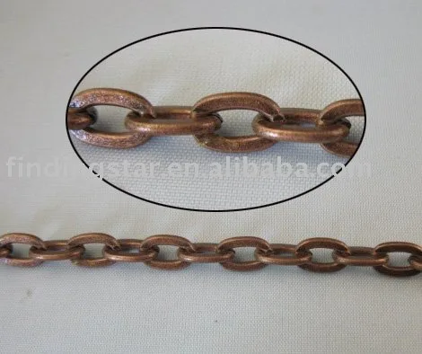 

FREE SHIPPING 4 Meters antiqued copper cable metal chain 9x6mm M18665