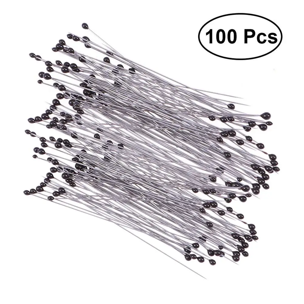 

100PCS 4cm Insect Pins Specimen Pins Stainless Steel With Plastic Box For School Lab Entomology Dissection