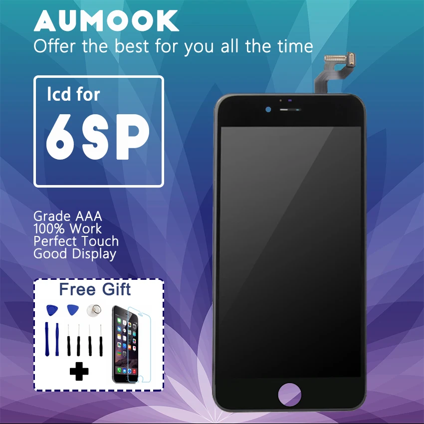 

10pcs AAA Quality For iPhone 6SP 6S Plus LCD No Dead Pixel Screen Display and Digitizer Replacement Touch Screen Free Gifts