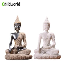 Нордический стиль, песчаник, статуя Будды, скульптура из смолы, ремесла, креативный домашний декор, аксессуары, украшение дома, подарок