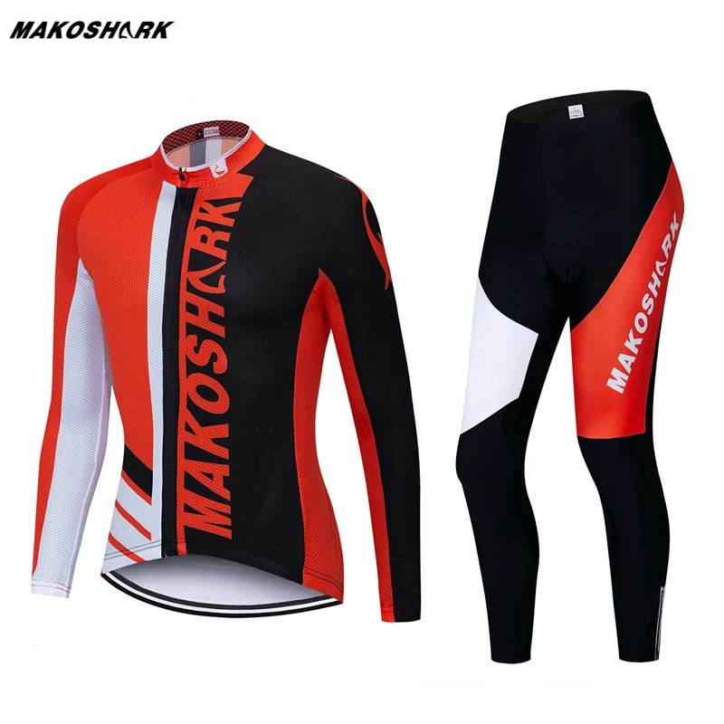 Pro мужская с длинным рукавом велосипедная одежда набор MTB Ropa Ciclismo Invierno Hombre Велоспорт Джерси брюки набор Быстросохнущий велосипед одежда