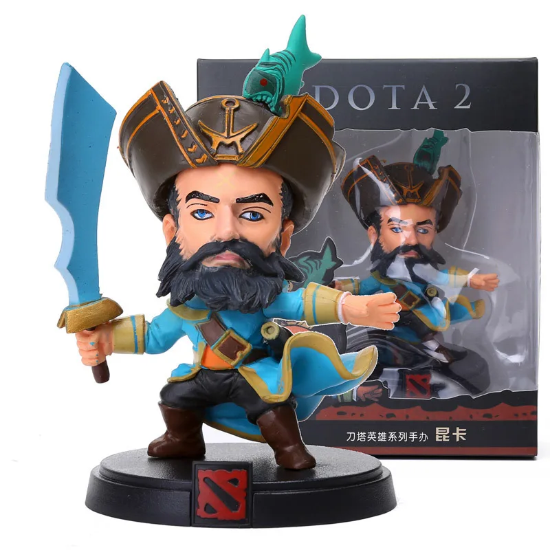 P2 Dota Dota2 Figure Kunkka Leviathan Lina CrystalMaiden Faceless Void Atropos Pudge COCO TH CM FV QOP 8-12 cm 1 pcsset Boxed PVC Action Figures Toy