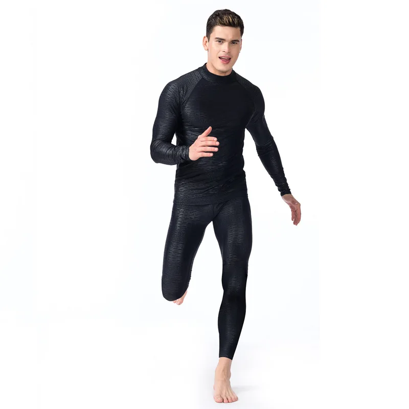 Men Quick Dry Rash Guard Tight Pant Shark skin Leggings Anti UV