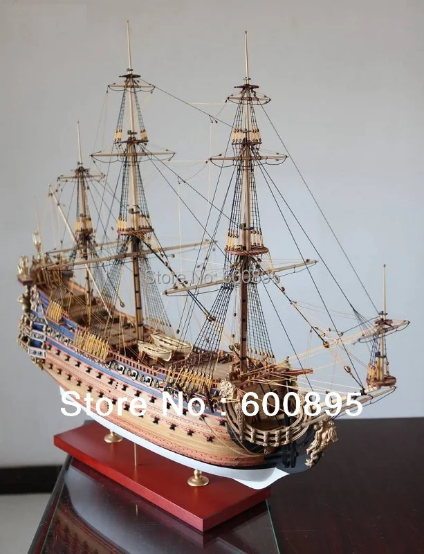 ZHL wooden model ship kits Le Soleil Royal 1669 KL03in Model Building