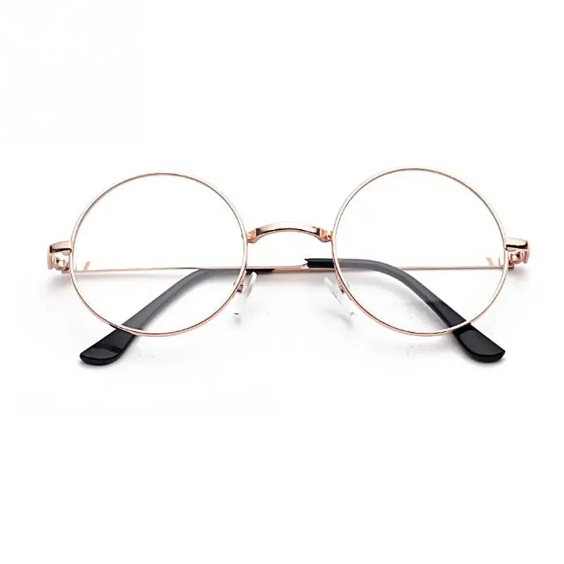 

Round Metal Decorative Plain Eyewear Glass Unisex Fashion Optical Glasses UV Protective Windproof Eyeglasses #05