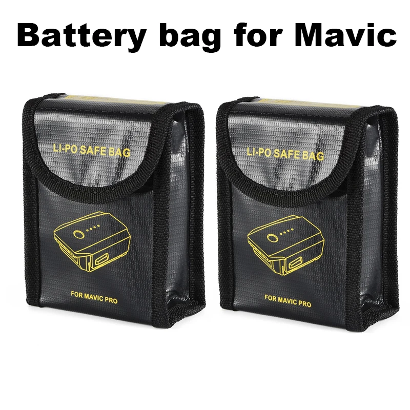 

2pcs Battery Safe Bag Explosion-Proof Lipo Safety Guard Carrying Cover Pouch Storage Case for DJI Mavic Pro Mavic 2 Pro Zoom