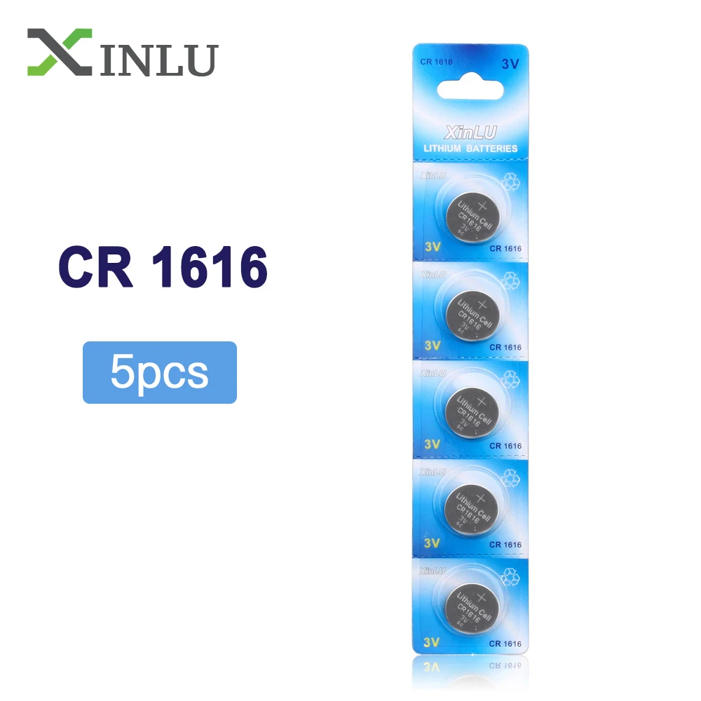 5 шт./лот = 1 упаковка CR1616 DL1616 BR1616 ECR1616 5021LC L11 L28 Кнопочная литиевая батарея монетная