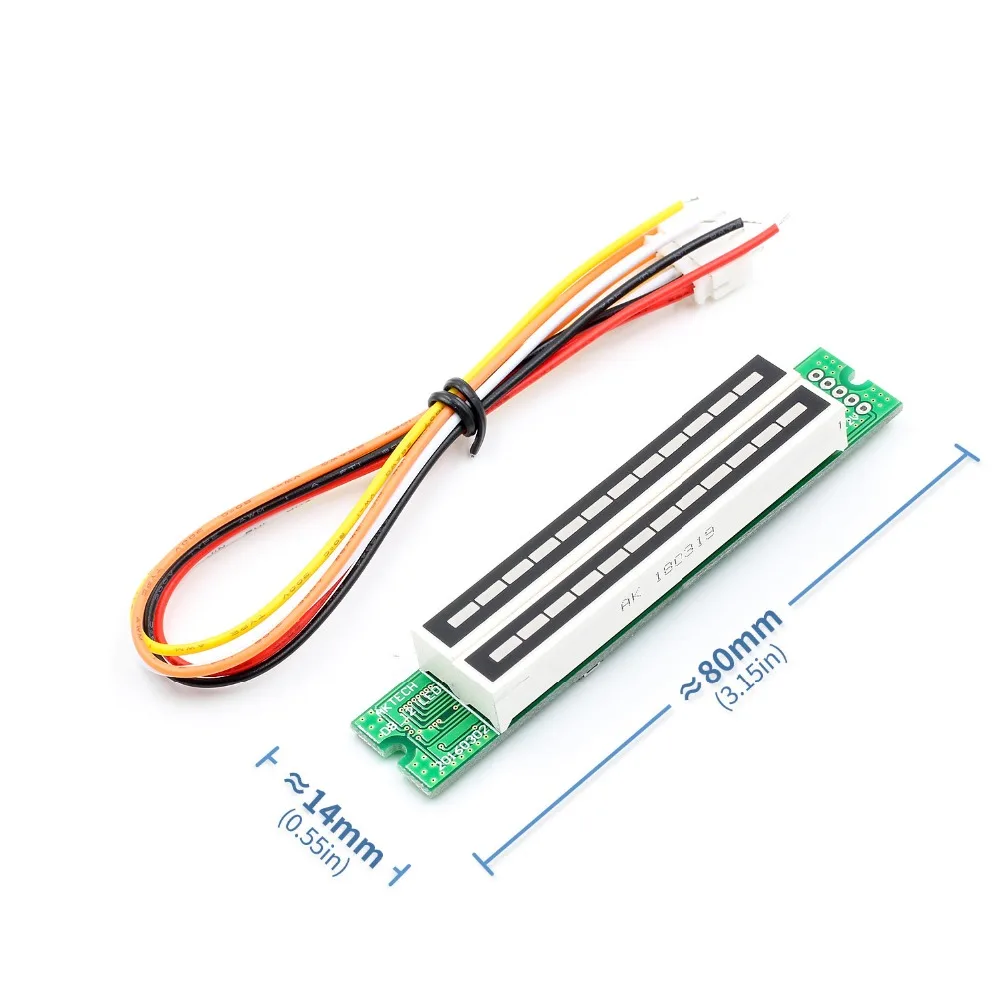 

2017 New Mini Dual 12 Level indicator VU Meter Stereo Amplifier Board Adjustable light Speed Board With AGC Mode Diy KITS