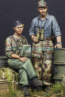Коллекция 1/35 года наборы моделей фигурок из смолы WW2 немецкий бронированный