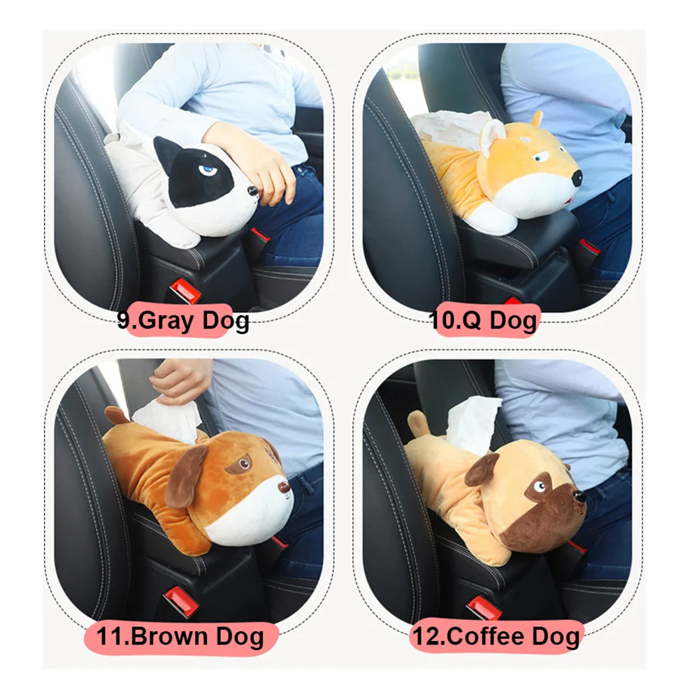 

New High Quality Multifunction Universal Car Armrest Box Tissue Box Creative Cartoon Cute Tissue Box car Interior Accessories