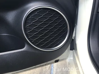 

For Toyota Prius Prime PHV 2017 2018 ABS Matte Interior Car Door Speaker Cover Decoration Trims 4pcs Car Styling Accessories!