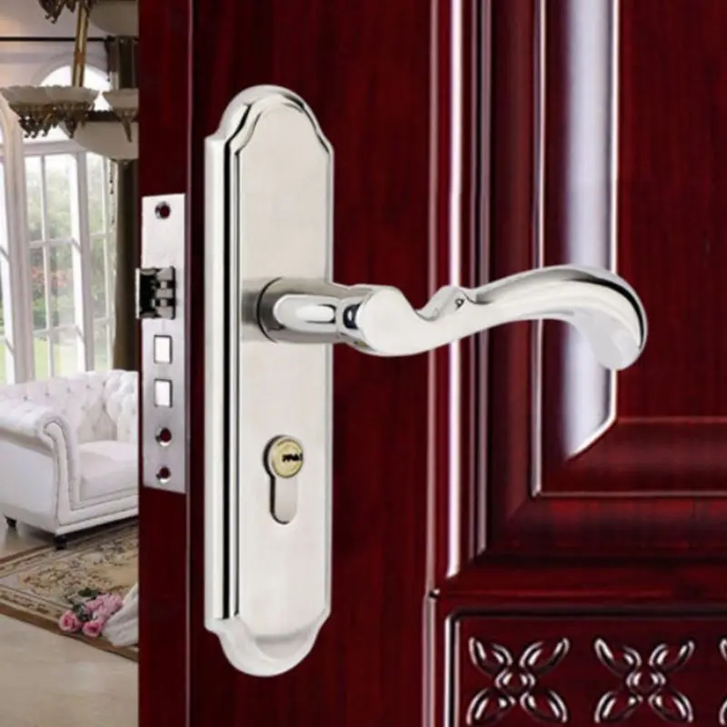 

Stainless Steel Full Set Privacy Door Security Entry Lever Mortise Handle Locks