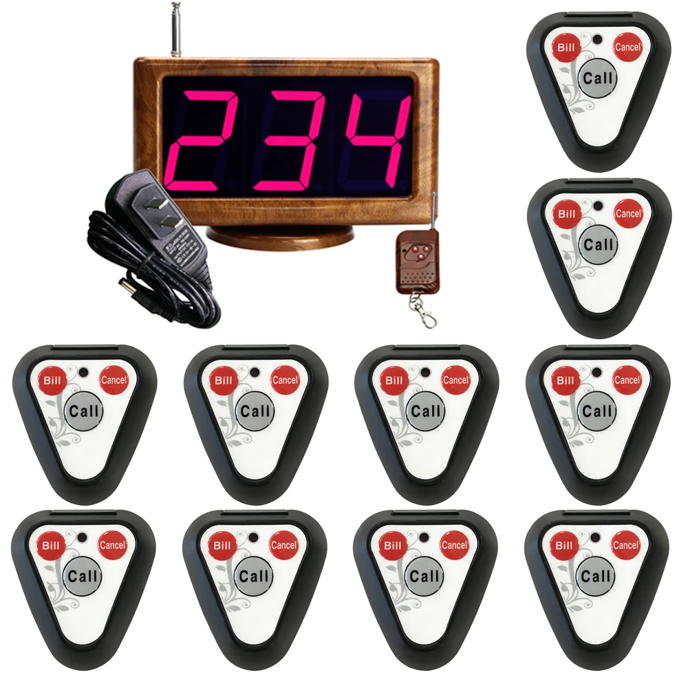 JINGLE BELLS wireless calling system rechargeable wireless calling