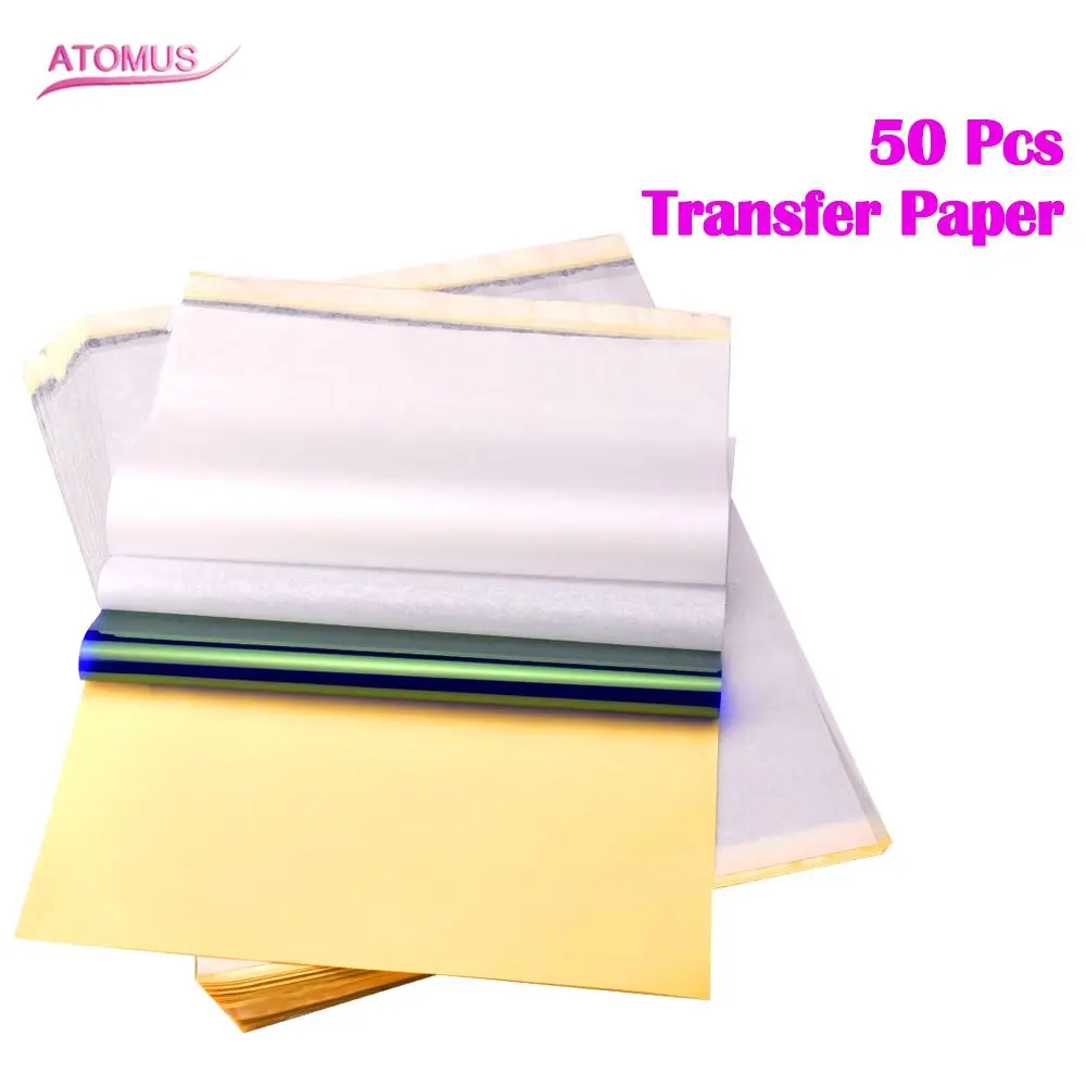 50pcs Tattoo Stencil Transfer Paper A4 Size Thermal Copier Paper