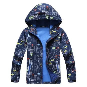 

Boys Girls Outdoor Softshell Jacket Breathable Water-resistant Windbreaker Students Casual Hoodie Cardigan 3-12Years 6 Colors