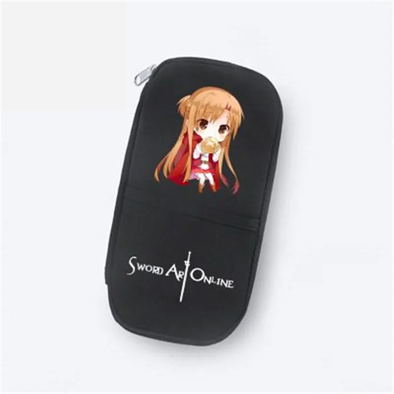 Длинный кошелек на молнии Sword Art Online чехол для карандашей и школьных