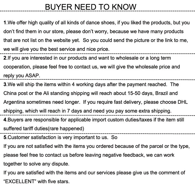 BUYER NEED TO KNOW