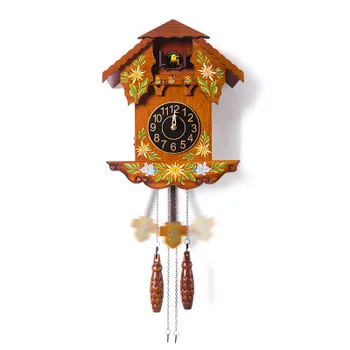 

Luxurious Living room solid wood smart wall cuckoo clock children creative European-style