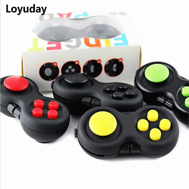 Loyuday Непоседа Pad Куб Игрушка Игры Контроллеры Геймпад Дети Стол Игрушка Взрослых СДВГ Снимает Стресс Помощи Squeeze Забавная Игрушка