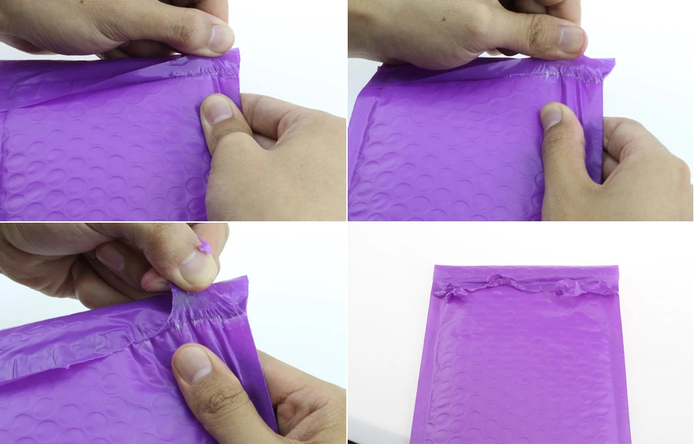 10 шт.#000 воздушно-пузырьковая пленка конверты 4x7 дюймов/120*180 мм воздушно-пузырчатой упаковочной пленкой фиолетовый пузыря Поли Мейлер