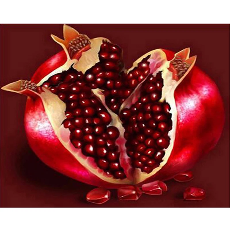 Full round Diamond 5D DIY Diamond Painting Pomegranate Embroidery Cross Stitch Diamond Mosaic Painting Decor