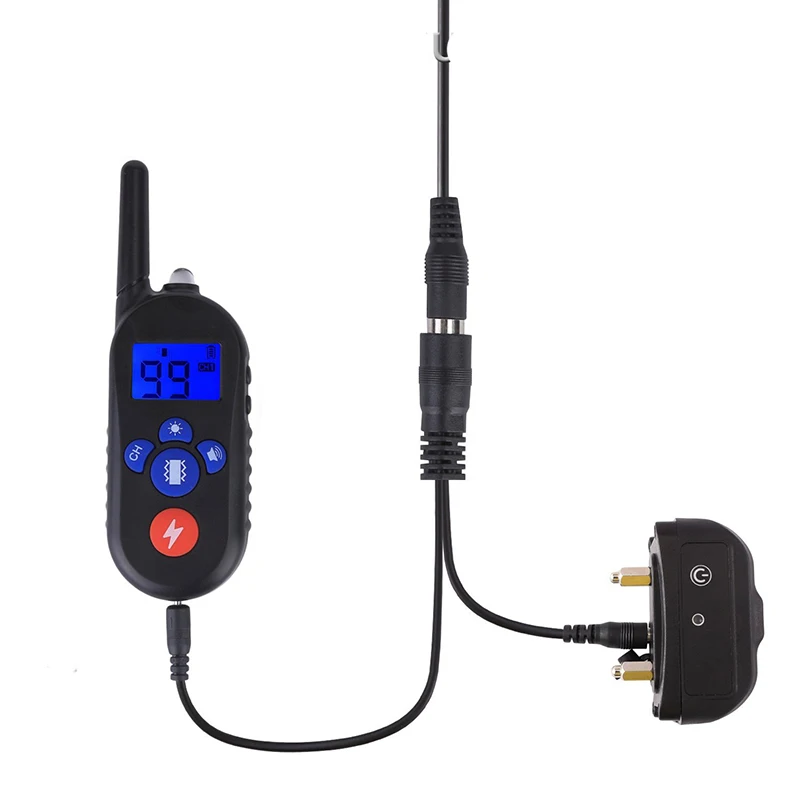 2018 New Style Electronic Dog Training Collars With LCD Blue Screen Display Rechargeable 100 Levels Pet Electronic Dog Collars4