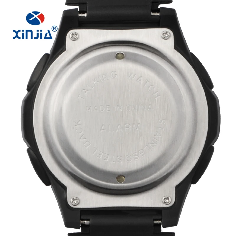 XINJIA New Talking Watch For Blind Men Women Casual Sport Digital Elderly Visially Impaired  Italian Arabic Russian Korean Time