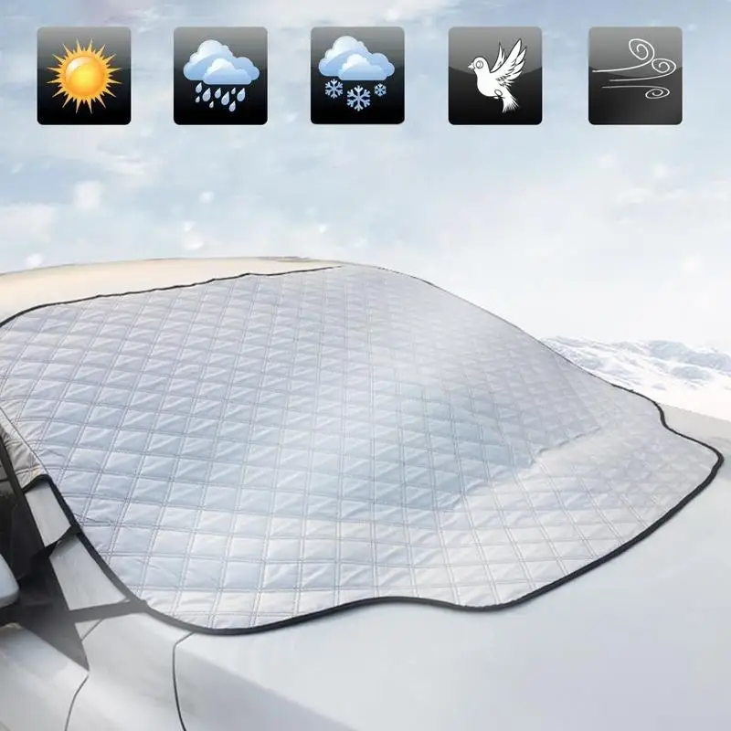 

Car Sun Shade UV Windscreen Cover Protector Car Front Window Sun Visor Fits Windshields of Various Sizes in All Weather Anti-