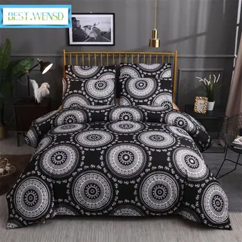

BEST.WENSD Quality Winter Super soft comfortable beddings Western Single double bed 3D Autumn leaves cat Quilt sets ropa de cama