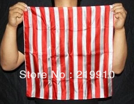 

Free Shipping Stripe Flip Rapid Change Silk --Magic Trick, Fun Magic, Party Magic.