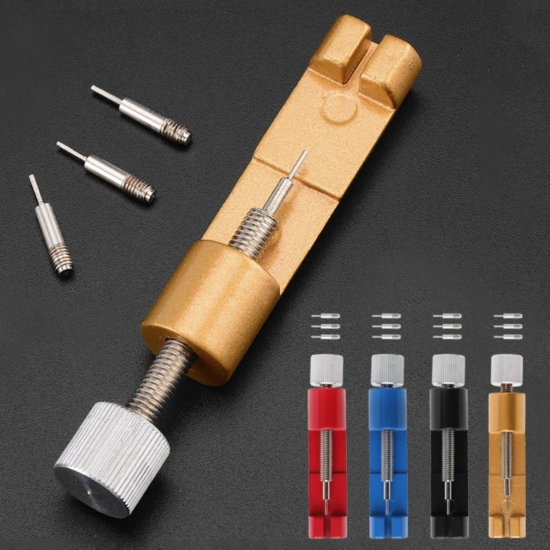 

Watch Adjuster Metal Belt Band Bracelet Strap Pin Remover Repair With 3pcs Pins W2952001