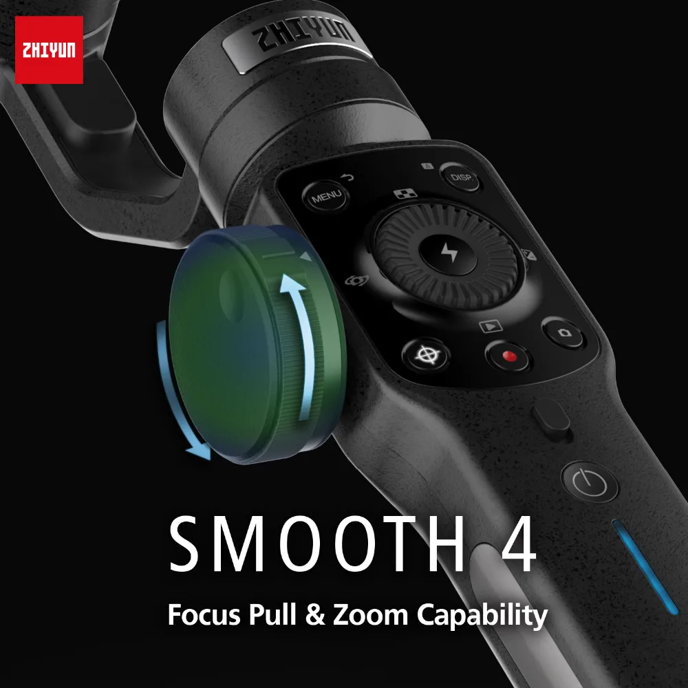 Zhiyun Smooth 4 3 Axis Gimbal Steadicam Стабилизатор для iPhone 11 Pro Max XS X 8 Gopro Hero 5 7 Xiaomi Yi 4k Экшн-камера