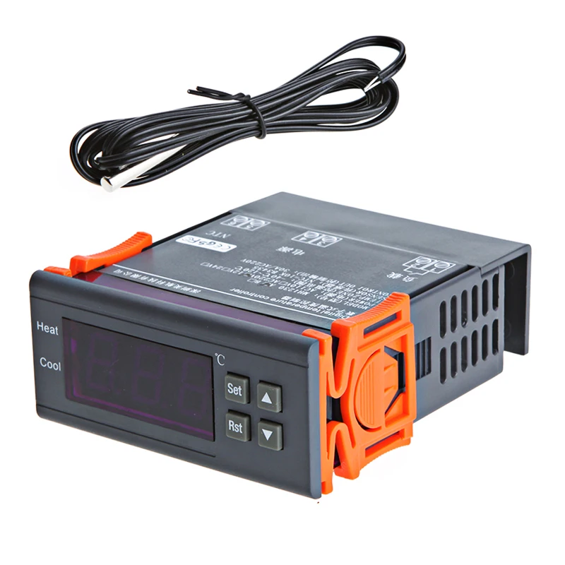 

30A 220V Digital Temperature Controller thermal regulator Thermocouple Heating Cooling Control with Sensor -40 to 120 Degrees