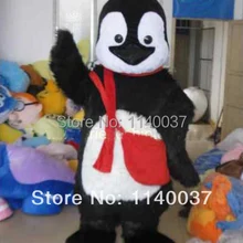 Талисман Пингвин ученик Пингвин школьник плюшевый костюм талисмана Взрослый размер Пингвин ученик мультяшный персонаж нарядное платье