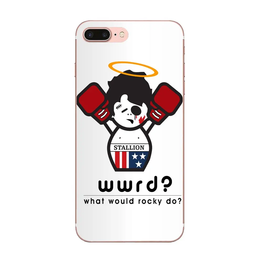 Мягкий чехол для мобильного телефона Rocky Balboa боксерский рисунок Huawei P7 Honor 4C 5A 5C 5X 6