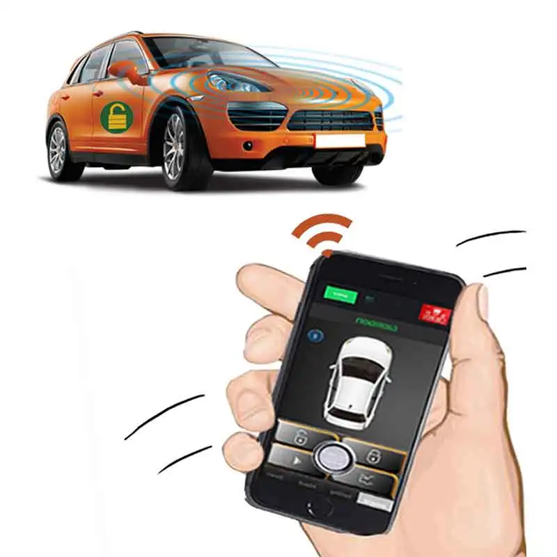 

Car alarm central locking with remote start and alarm remote start for truck Start stop start engine alarma autom vil universal