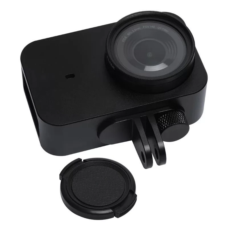 

For xiaomi Yi 4k Protective CNC Aluminum Frame Case with Screw Lens Cap + 52mm UV Filter for Mijia 4K Action Camera Accessories
