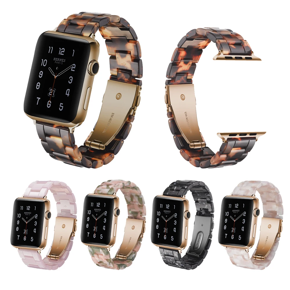 Модный ремешок для часов APPLE Watch3/2/1 38/42 мм из полимерного материала женщин и мужчин