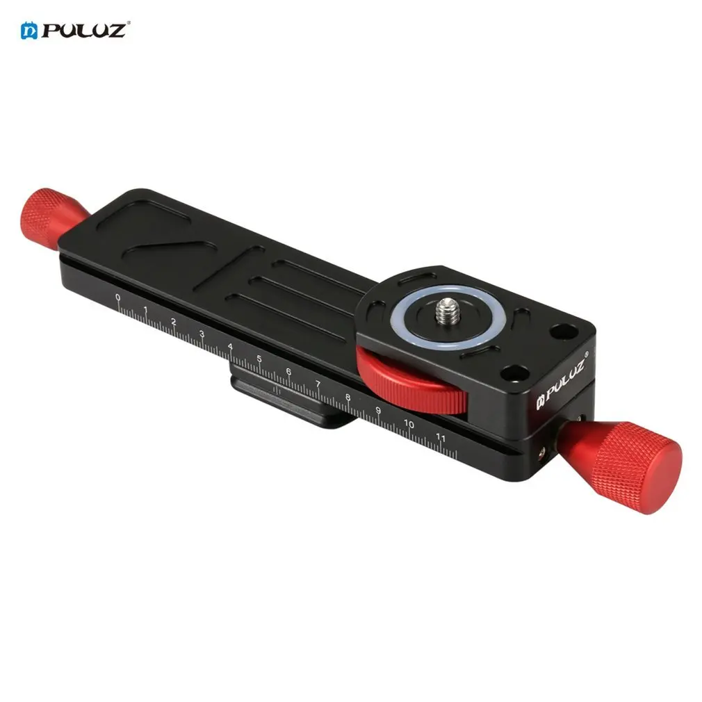 

PULUZ Macro Focusing Rail Slider Close-up Shooting Tripod Head Quick Release Plate Holder for DSLR Camera