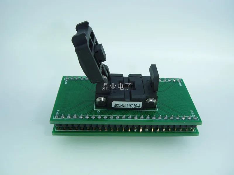 Qfn48 Dfn48 Mlf48 6x6mm 0.4mm Burnin Socket Gold Plating Ic Testing