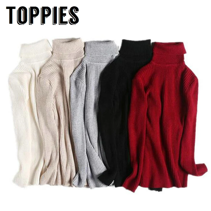 

2019 Winter Women Turtleneck Knitted Sweater Female Vestidos Pull Femme Sexy Slim Elastic Knitting Pullovers