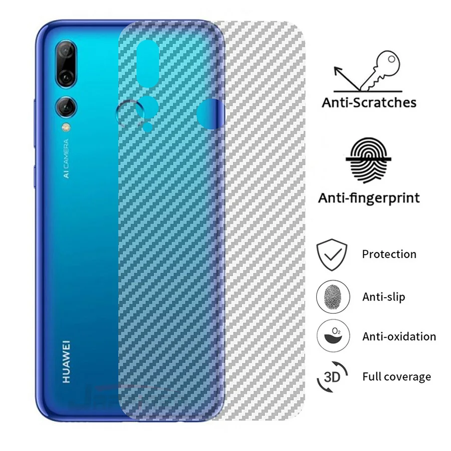 

5Pcs Back Carbon Fiber Screen Protector For Huawei P30 Pro Lite P Smart Plus 2019 Screen Protector Protective Film (Not Glass)