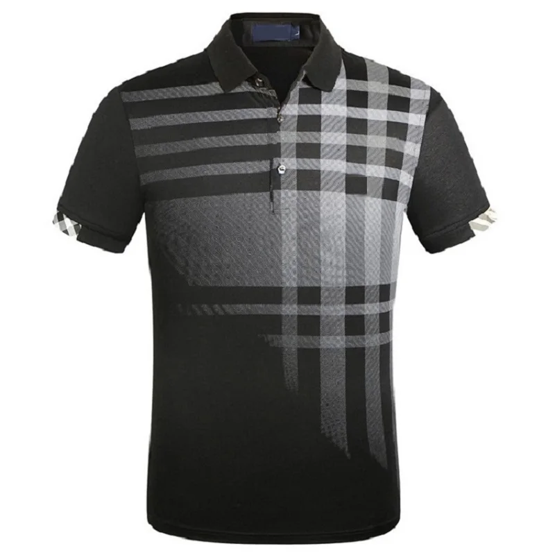 Высокое качество, брендовая мужская рубашка Поло, хлопок, тонкая, гольф, крутые рубашки, парк, с коротким рукавом, поло, европейский размер, M-3XL; YA278