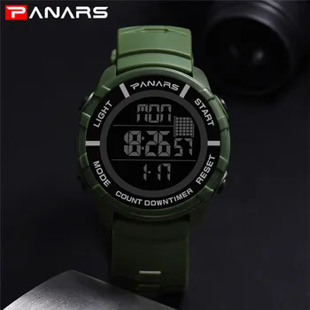 

PANARS 2018 Fashion Clock Multi function horloges mannen Men's watches 50M Waterproof Luminous LED Digital Watch Men Casual