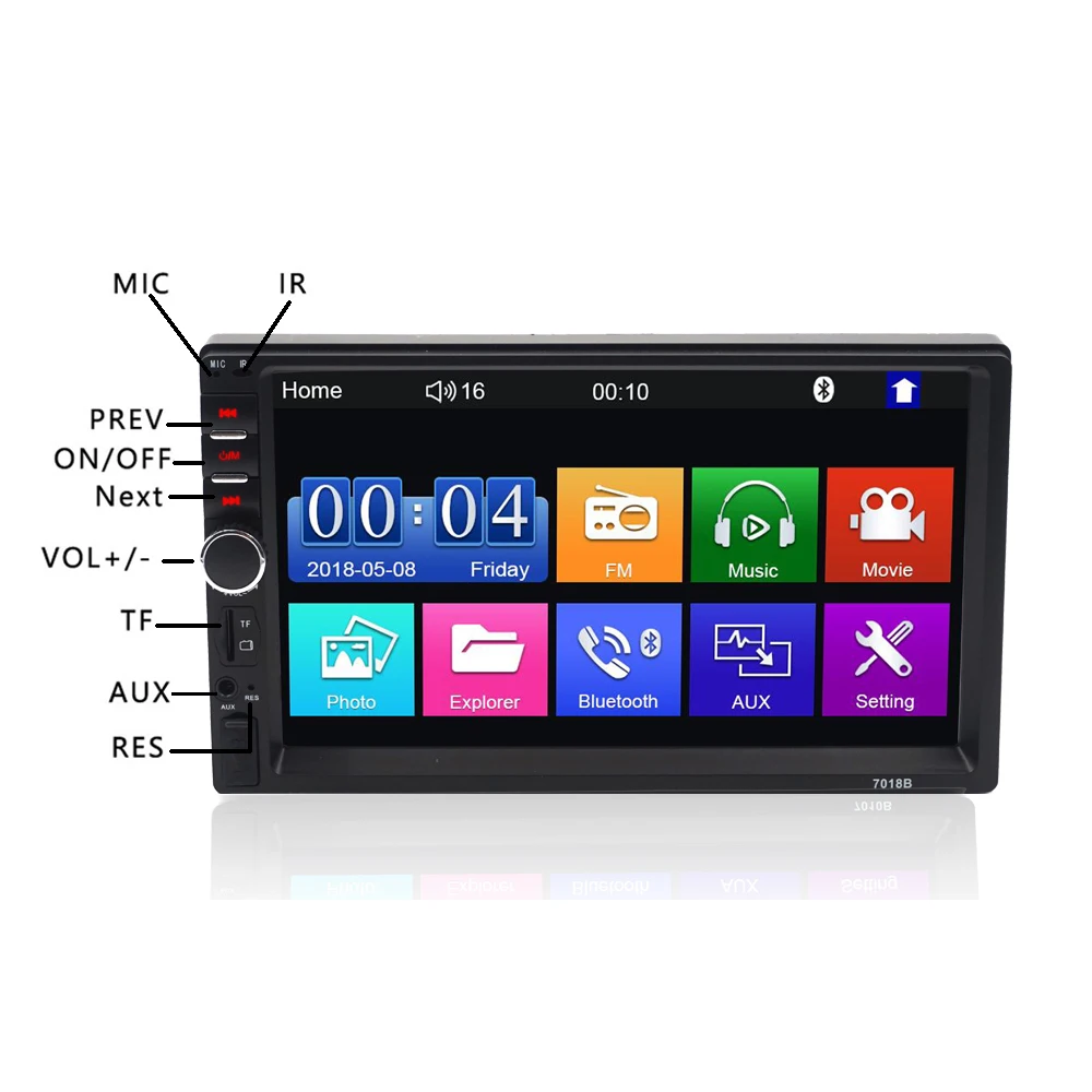 Carsanbo Universal 2 din Car Multimedia Player Autoradio 2din Stereo 7" Touch Screen Music Video MP5 Player Auto Radio Bluetooth