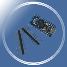 Pro Micro 3,3 V 8 МГц для arduino ATmega32U4 5 V/16 МГц модуль с 2 row штыревые для Leonardo