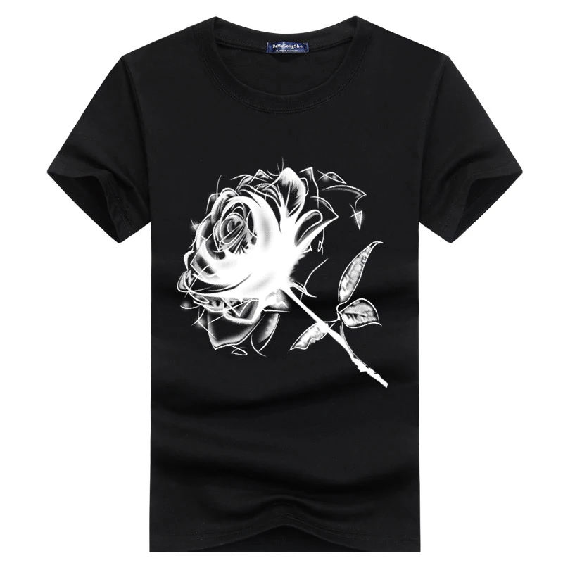 

JALEE Hot brand new summer fashion men's T-shirt cotton printing T-shirt O-neck short-sleeved shirt cotton shirt men's XL shirt