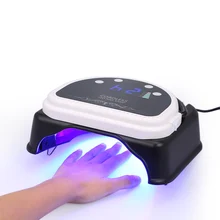 64 Вт светодиодный Сушилка для ногтей лампа отверждения машина с подъемной ручкой ЖК-экран лампа для ногтей мощный лак для ногтей гель сушилка салонный инструмент