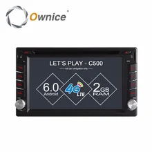 Ownice C500 Universal 2 din Android Octa 8 Core Car DVD Multimedia Video player GPS Wifi BT Radio 4G SIM LTE Network DVR OBD DAB