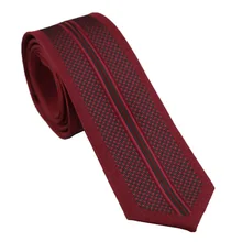 Галстуки Coachella бордовые красные с черными клетчатыми полосками дизайн панели шейный платок из микрофибры обтягивающий галстук 6 см